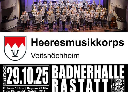Der Musikverein Ottersdorf präsentiert: Heeresmusikkorps Veitshöchheim